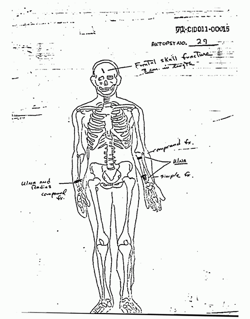Death certificate and autopsy report of Colette MacDonald, p. 12 of 13