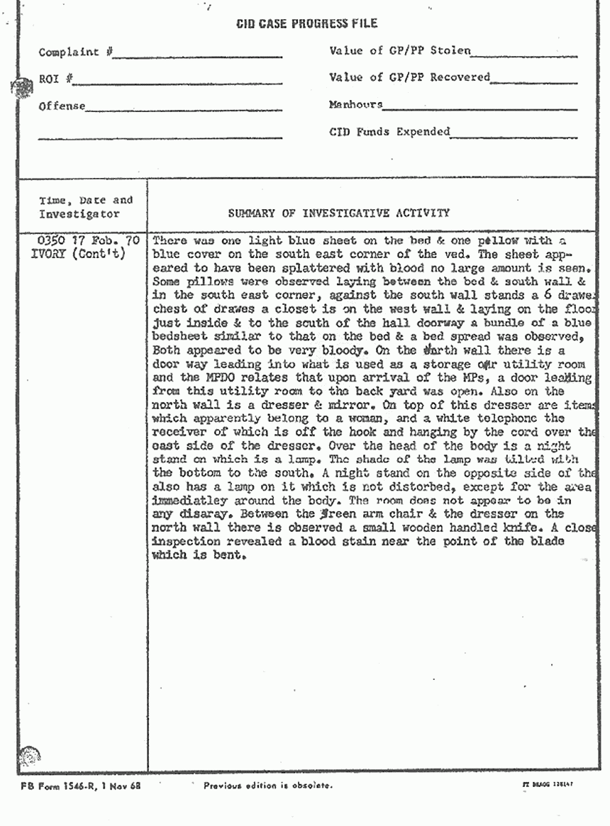 February 17, 1970: Case Progress File, p. 3 of 4