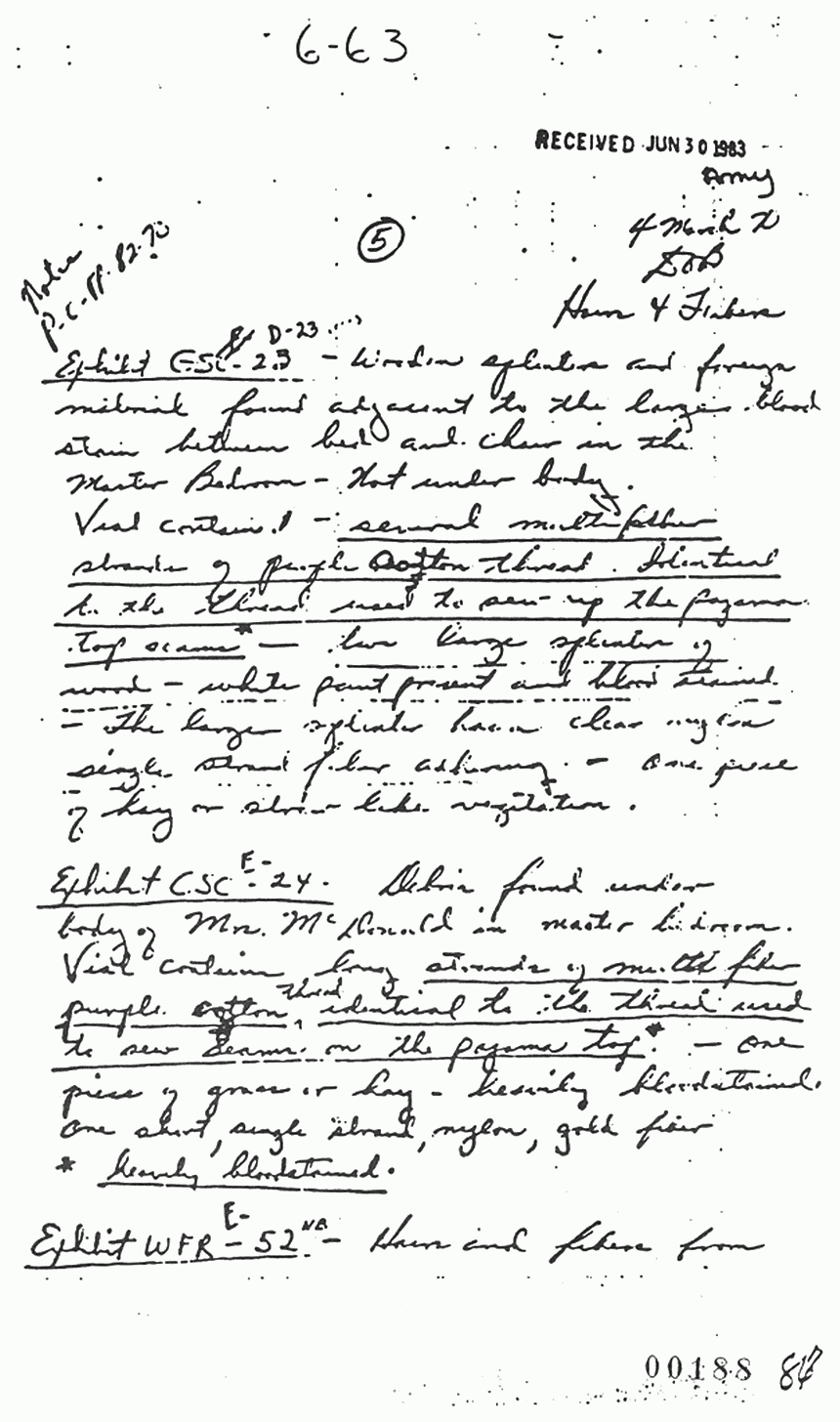 March 4, 1970: Notes of Dillard Browning (CID), p. 1 of 3
