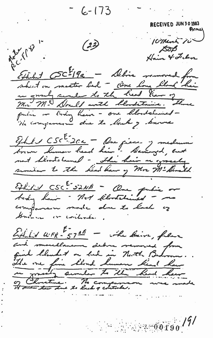 March 10, 1970: Notes of Dillard Browning (CID), p. 1 of 3