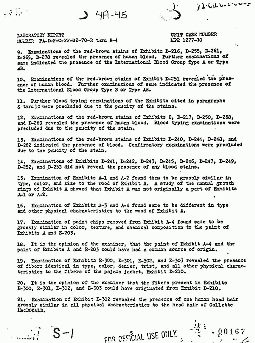 April 17, 1970: USACIL Report FA-D-P-C-FP-82-70-R thru R-4, p. 5 of 7