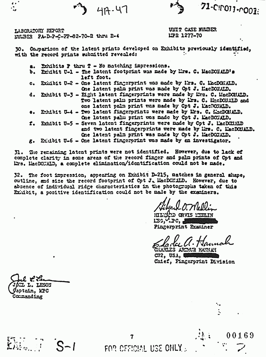 April 17, 1970: USACIL Report FA-D-P-C-FP-82-70-R thru R-4, p. 7 of 7