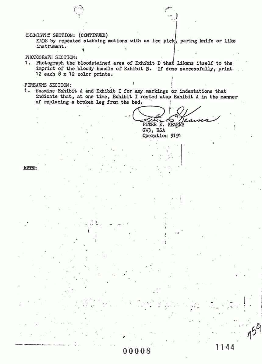August 26, 1971: Request for Laboratory Examination, p. 2 of 2