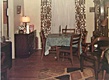 Dining room of 544 Castle Drive. Nothing was disturbed, despite Jeffrey MacDonald's claim that he fought with several drug-crazed intruders in the living room, only a few feet away.