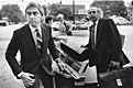 Circa July 1979: Jeffrey MacDonald and Bernard Segal arrive at the Raleigh, N.C. Federal Courthouse for the trial. MacDonald's mother, Dorothy, can be seen in the background (with purse).