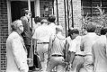 August 3, 1979: Defense attorney Wade Smith (far left) watches as jurors enter 544 Castle Drive