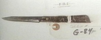 Geneva Forge knife from east (master) bedroom of 544 Castle Drive