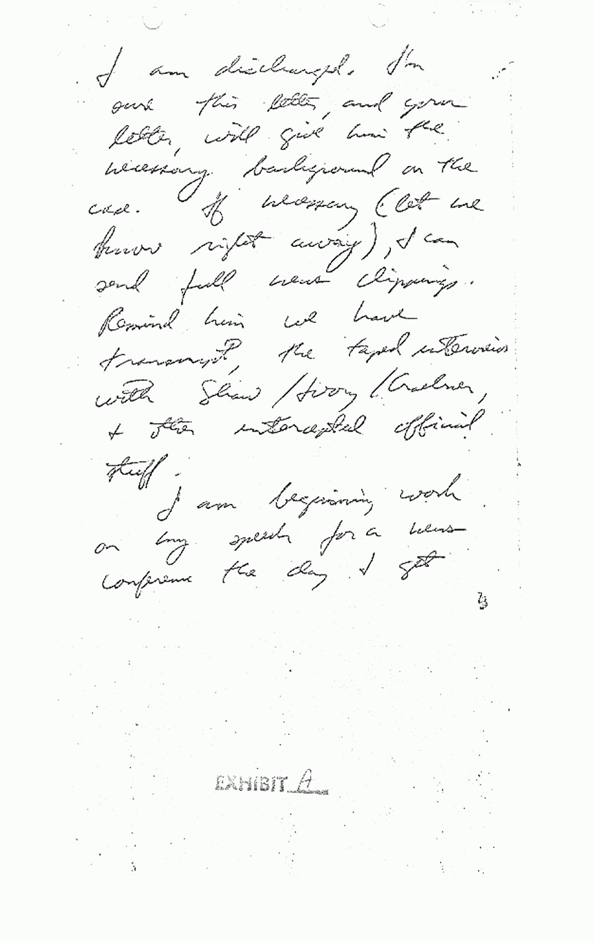 November 19, 1970: Letter from Jeffrey MacDonald to Freddy Kassab, p. 2 of 5