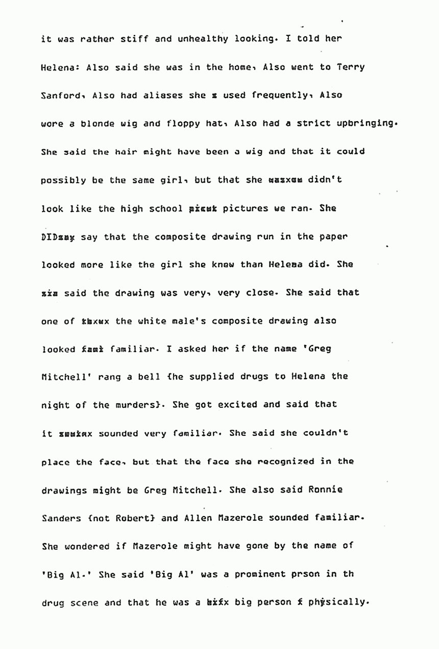 September 1979: Memo from Grant Bosburgh re: Debra Harmon, p. 3 of 7