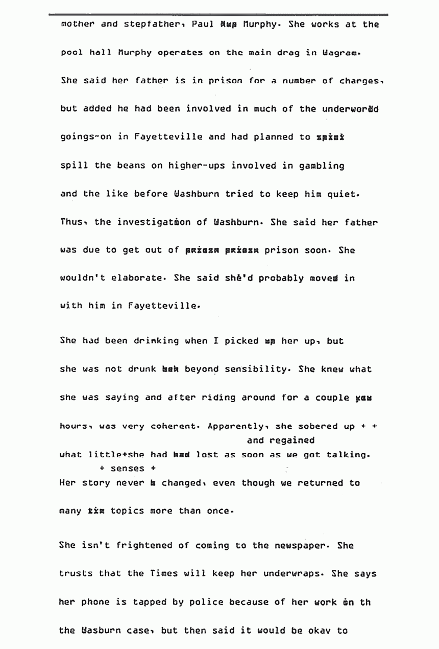 September 1979: Memo from Grant Bosburgh re: Debra Harmon, p. 6 of 7