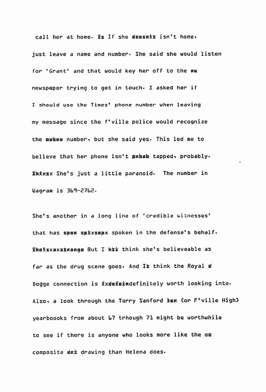 September 1979: Memo from Grant Bosburgh re: Debra Harmon, p. 7 of 7