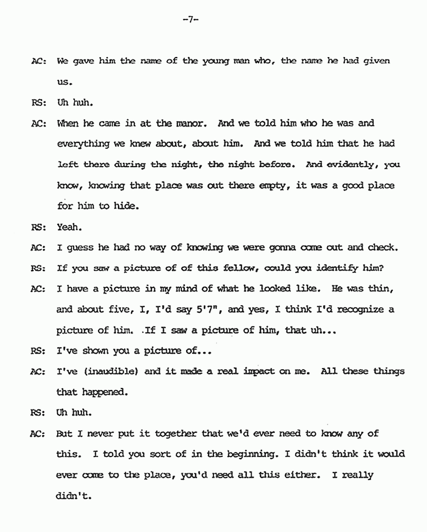 May 17, 1983: Ray Shedlick's interview with Ann Sutton Cannady, p. 7 of 9