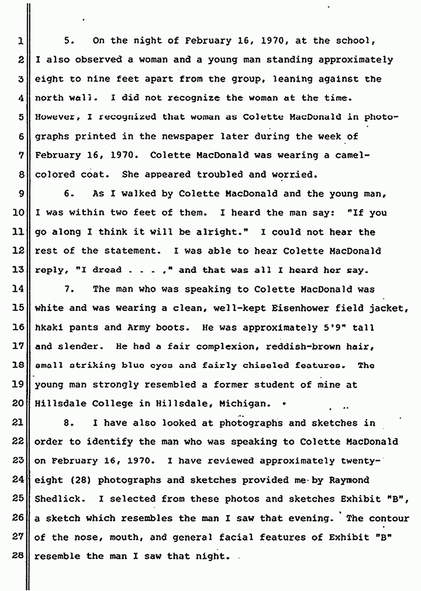July 25, 1983: Declaration of Edith Boushy re: Suspects, p. 2 of 4