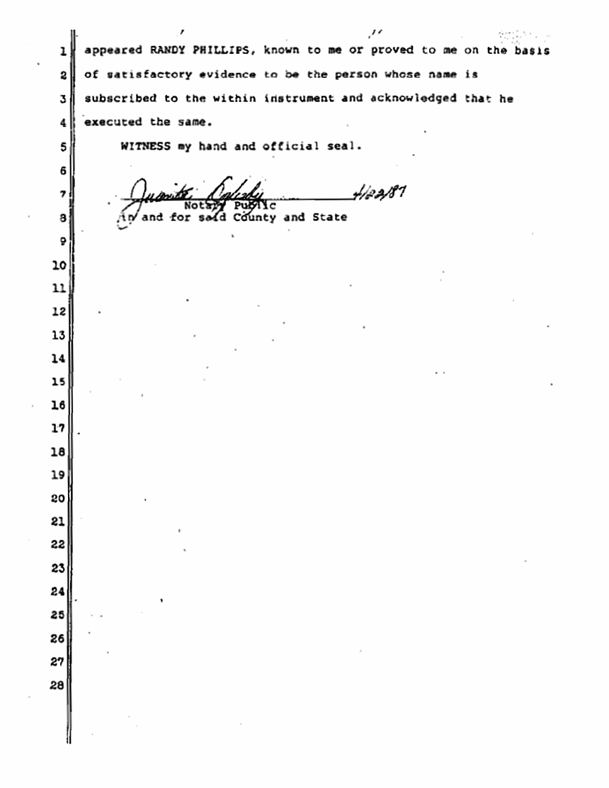 July 29, 1983: Declaration of Randy Phillips re: The Manor, p. 3 of 3