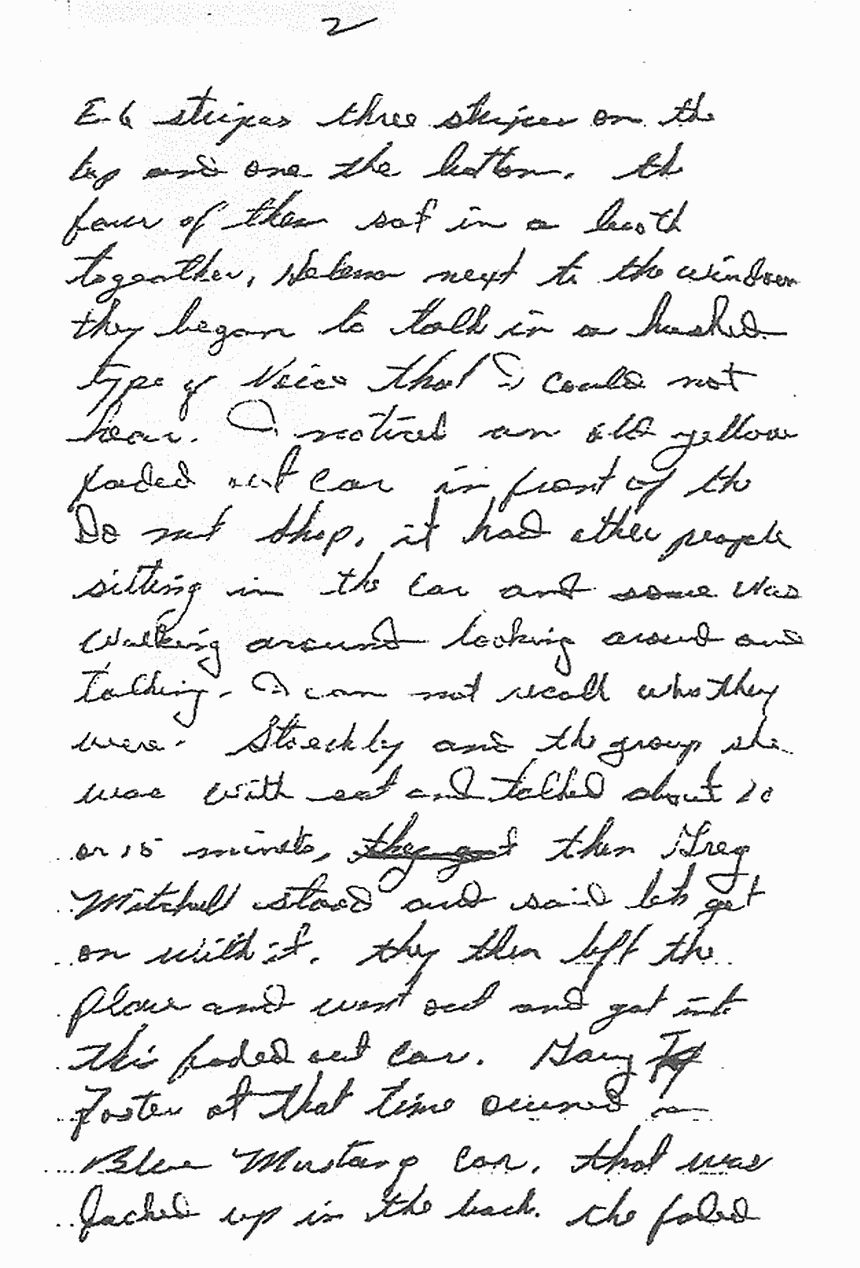 August 23, 1983: Statement of Joe Bullock to P. E. Beasley, p. 2 of 4