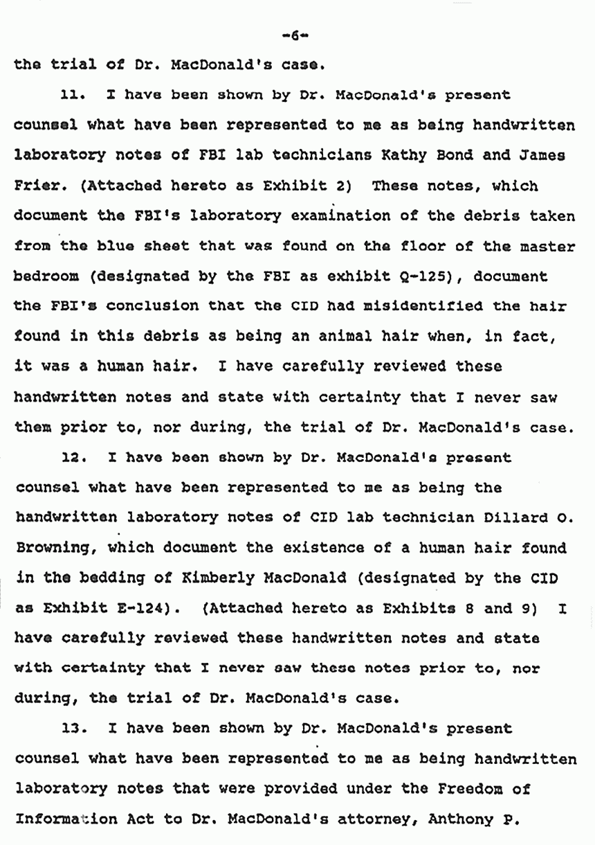 October 16, 1990: Affidavit of John Thornton, p. 6 of 9