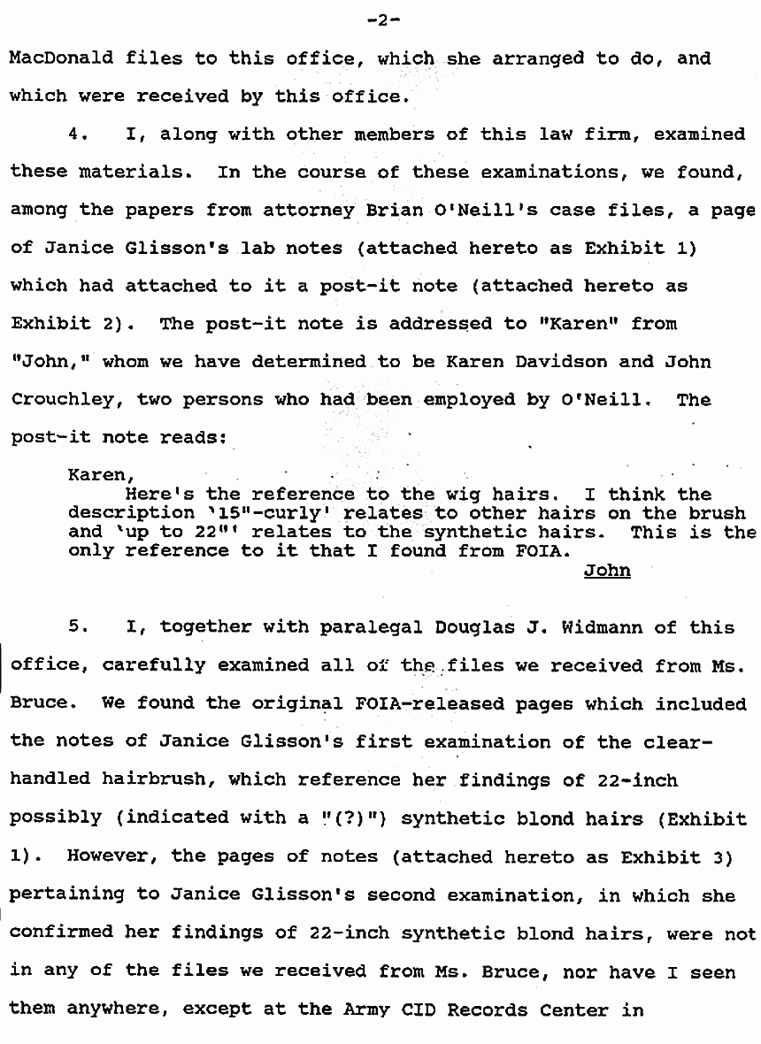 May 13, 1991: Affidavit #2 of John Murphy, p. 2 of 4