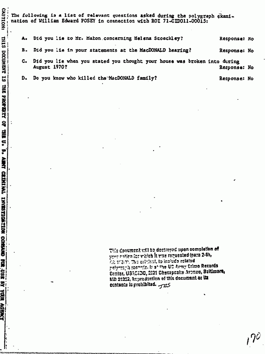 June 13, 1971: Polygraph examination of William Posey, p. 4 of 9