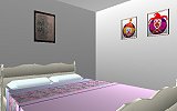 The Jeffrey MacDonald Case: Representation of south bedroom (Kim's) in the Jeffrey MacDonald apartment at 544 Castle Drive, facing northwest