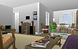 The Jeffrey MacDonald Case: Representation of living room of the Jeffrey MacDonald apartment at 544 Castle Drive, facing northwest