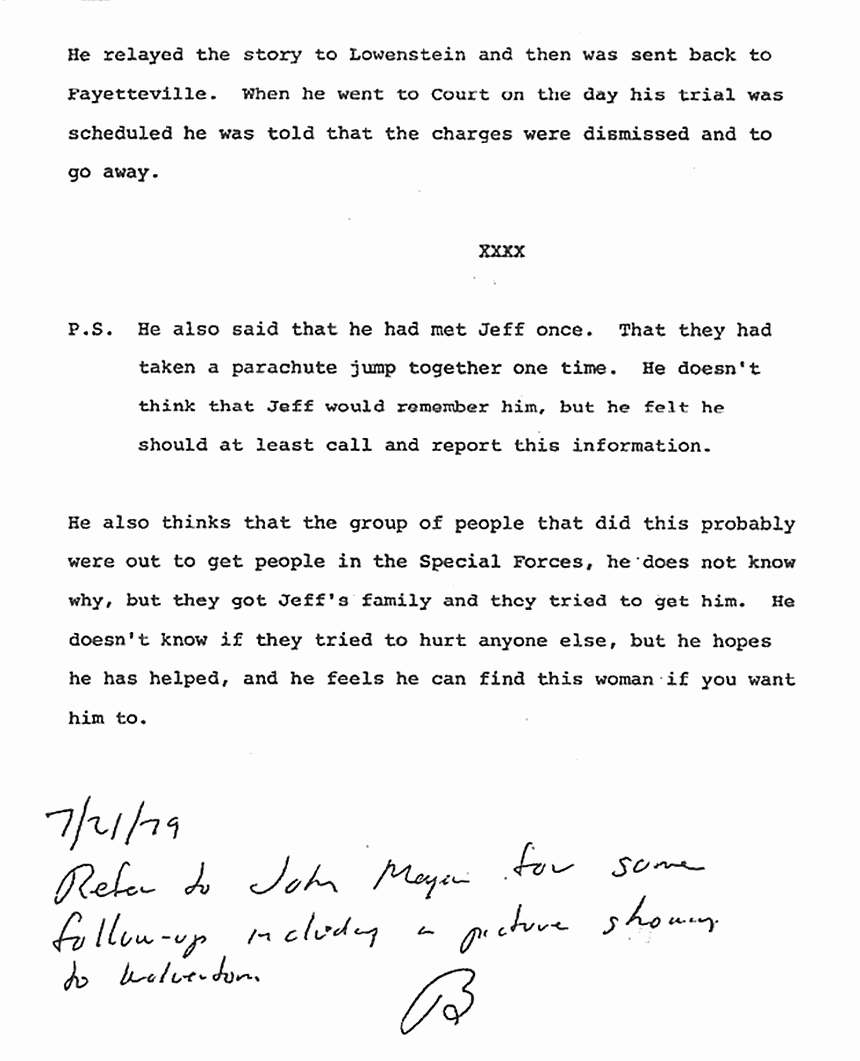 July 21, 1979: Memo from John Myers re: Jackie Don Wolverton, p. 2 of 2
