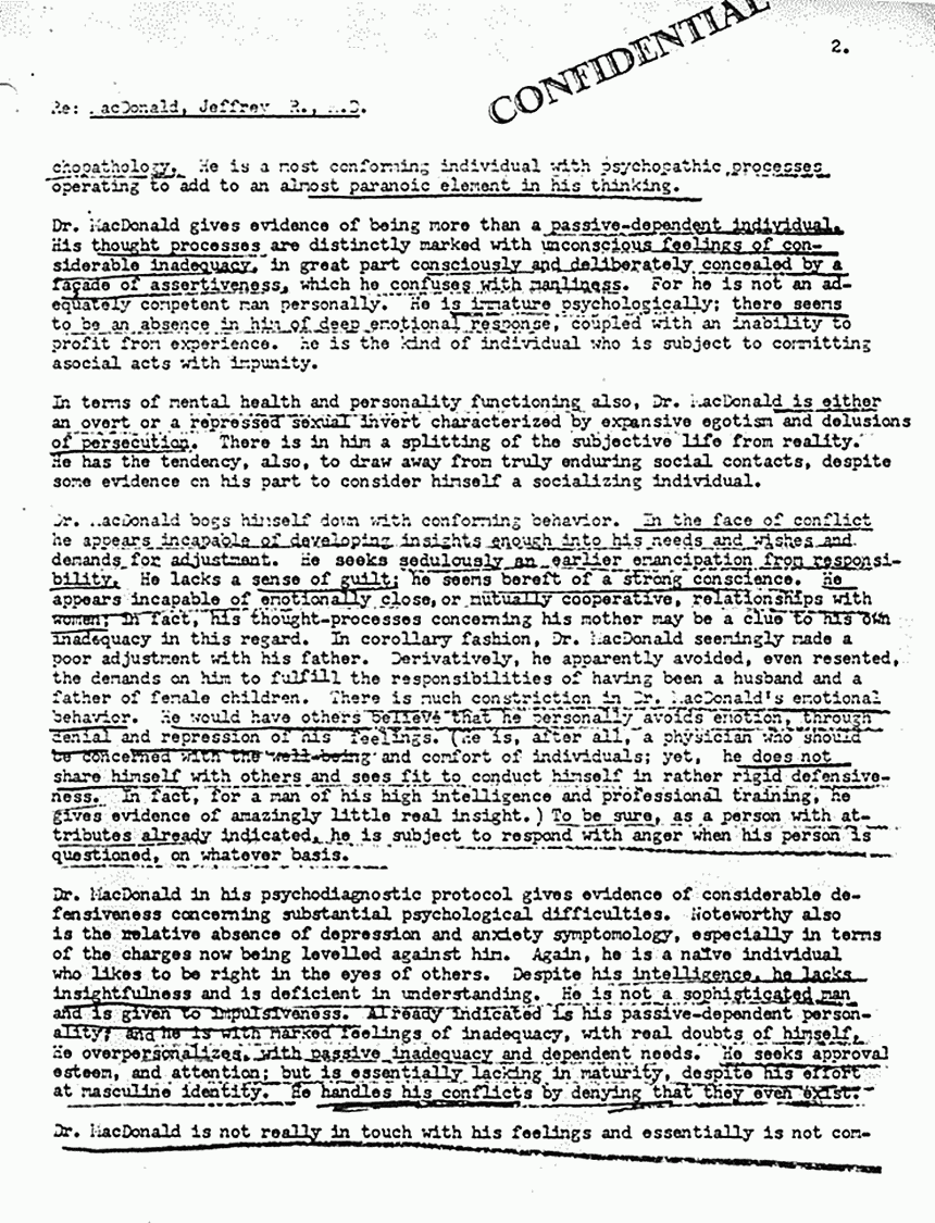 August 16, 1979: Letter from Dr. Hirsch Silverman to Brian Murtagh re: Psychological examination of Jeffrey MacDonald on Aug. 12, 1979, p. 2 of 5
