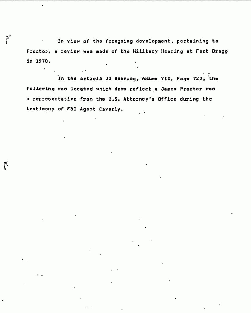 April 11, 1980: Investigative Report by Ted Gunderson: Possible conflict of interest, p. 3 of 7