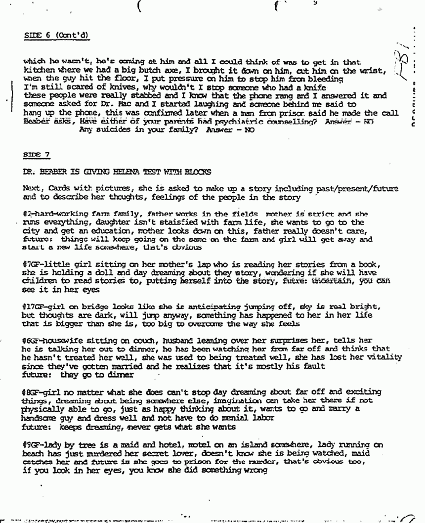 December 7, 1980: Interview of Helena Stoeckley by Dr. Rex Beaber, p. 9 of 10