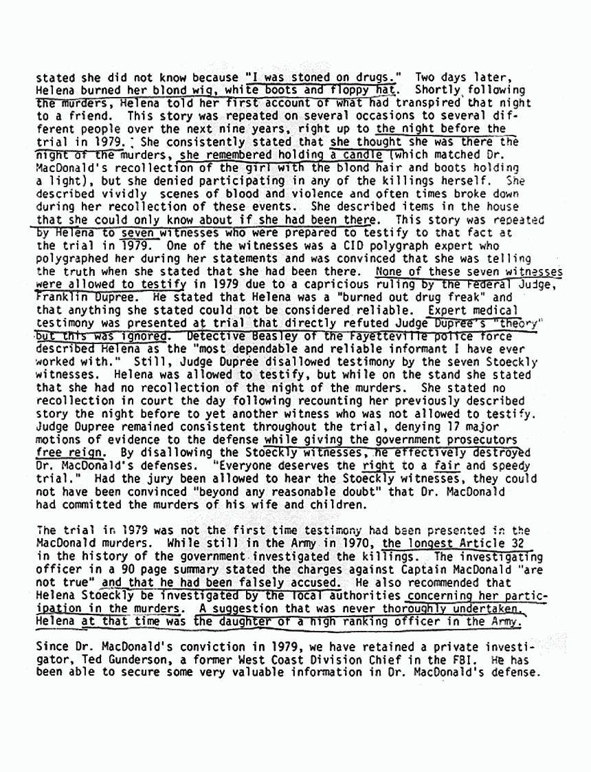 April 21, 1982: Open letter from Stephen Shea in support of Jeffrey MacDonald, p. 2 of 4