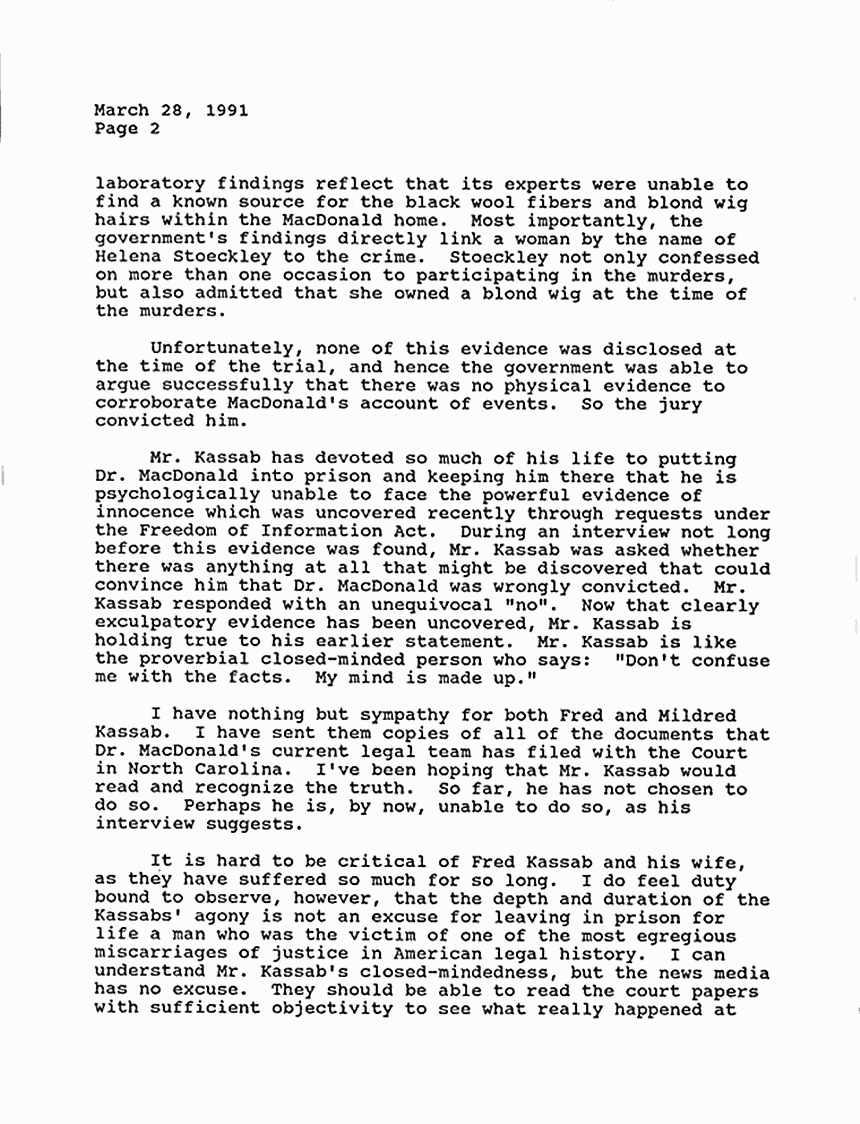March 25, 1991: Letter from Harvey Silverglate to Editor, Long Beach Sunday Press-Telegram, p. 2 of 3