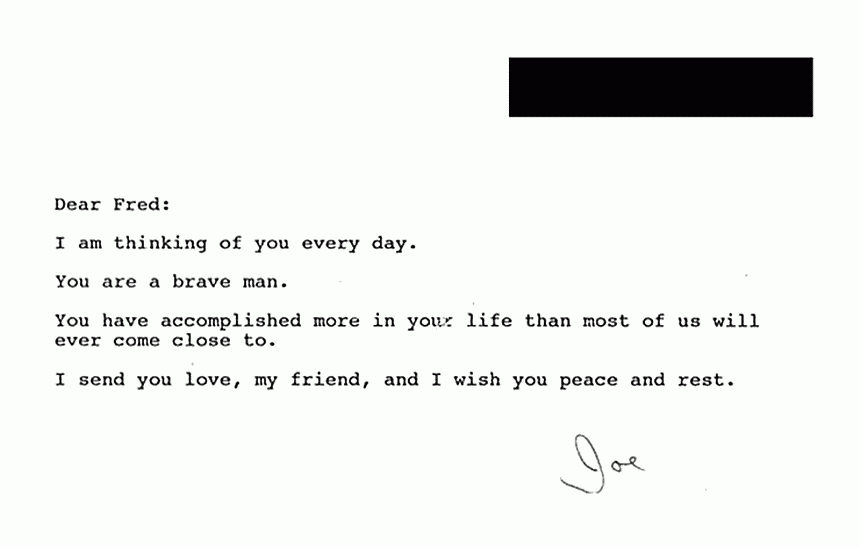October 18, 1994: Letter from Joe McGinniss to Freddy Kassab