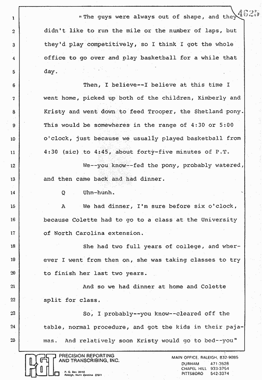 August 10, 1979: Reading of Jeffrey MacDonald's statements and Esquire magazine articles at trial, p. 16 of 151