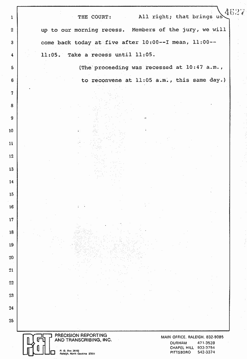 August 10, 1979: Reading of Jeffrey MacDonald's statements and Esquire magazine articles at trial, p. 18 of 151