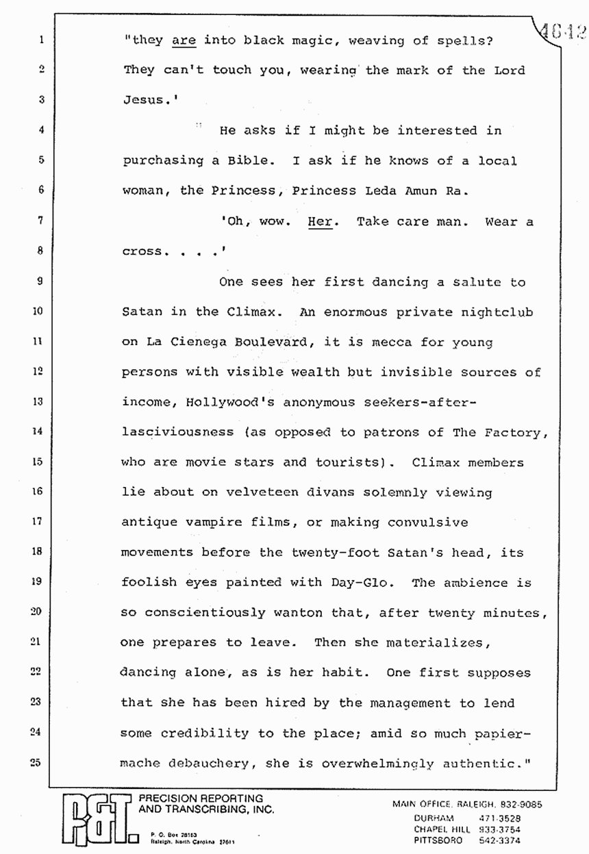 August 10, 1979: Reading of Jeffrey MacDonald's statements and Esquire magazine articles at trial, p. 33 of 151