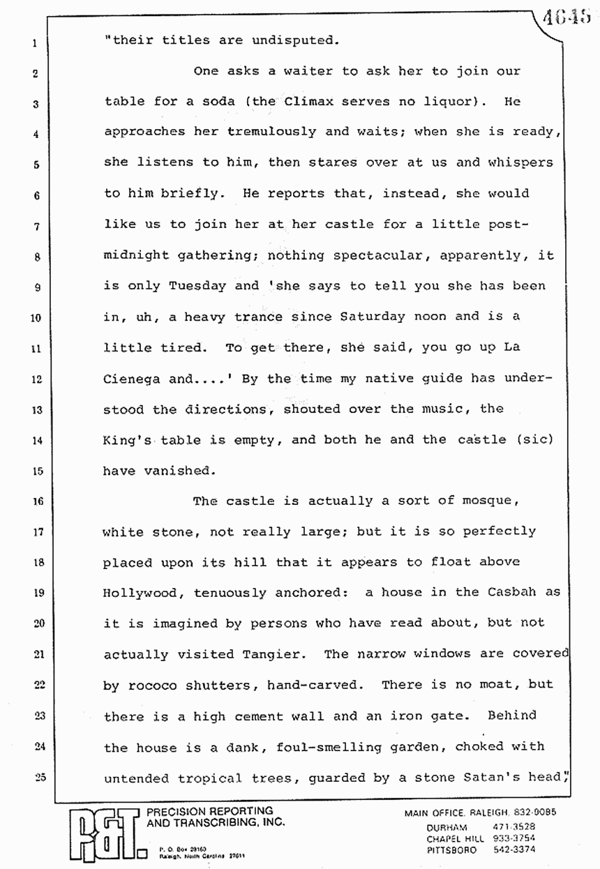 August 10, 1979: Reading of Jeffrey MacDonald's statements and Esquire magazine articles at trial, p. 36 of 151