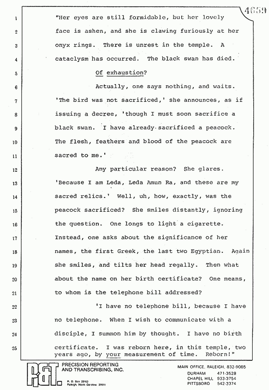 August 10, 1979: Reading of Jeffrey MacDonald's statements and Esquire magazine articles at trial, p. 50 of 151