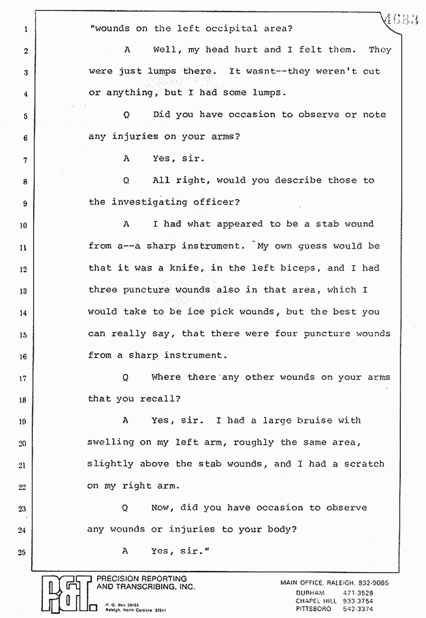 August 10, 1979: Reading of Jeffrey MacDonald's statements and Esquire magazine articles at trial, p. 74 of 151