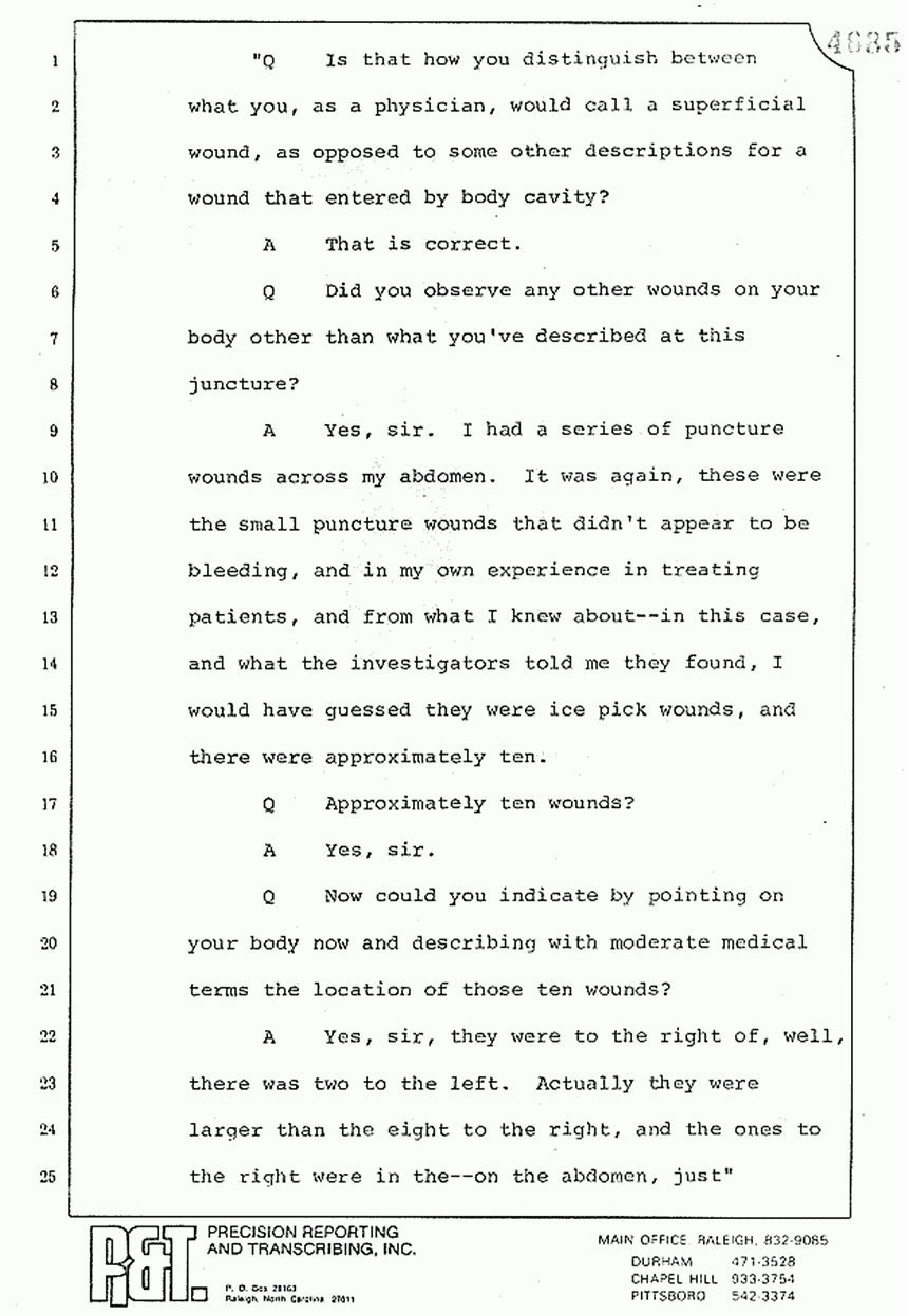 August 10, 1979: Reading of Jeffrey MacDonald's statements and Esquire magazine articles at trial, p. 76 of 151