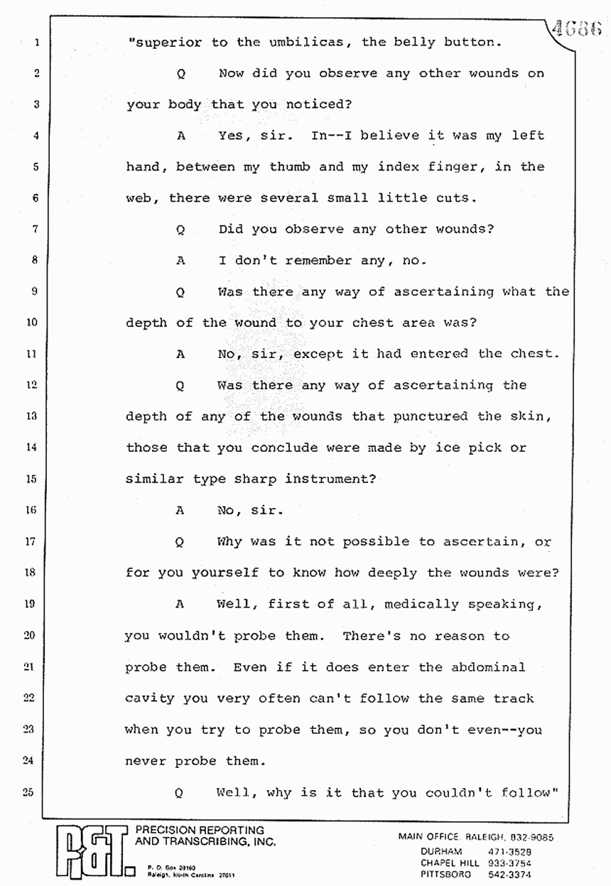 August 10, 1979: Reading of Jeffrey MacDonald's statements and Esquire magazine articles at trial, p. 77 of 151