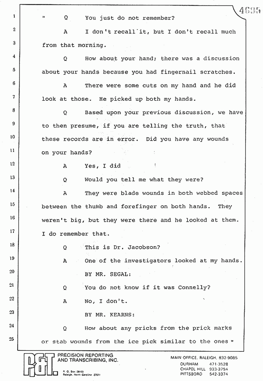 August 10, 1979: Reading of Jeffrey MacDonald's statements and Esquire magazine articles at trial, p. 86 of 151