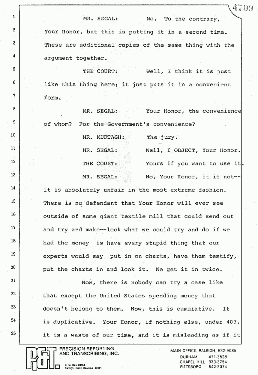 August 10, 1979: Reading of Jeffrey MacDonald's statements and Esquire magazine articles at trial, p. 100 of 151
