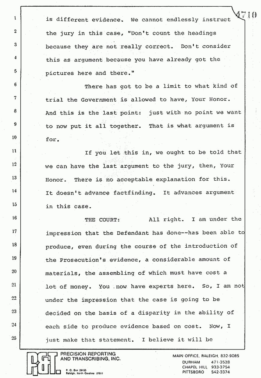 August 10, 1979: Reading of Jeffrey MacDonald's statements and Esquire magazine articles at trial, p. 101 of 151