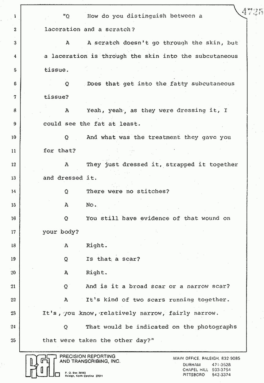 August 10, 1979: Reading of Jeffrey MacDonald's statements and Esquire magazine articles at trial, p. 116 of 151