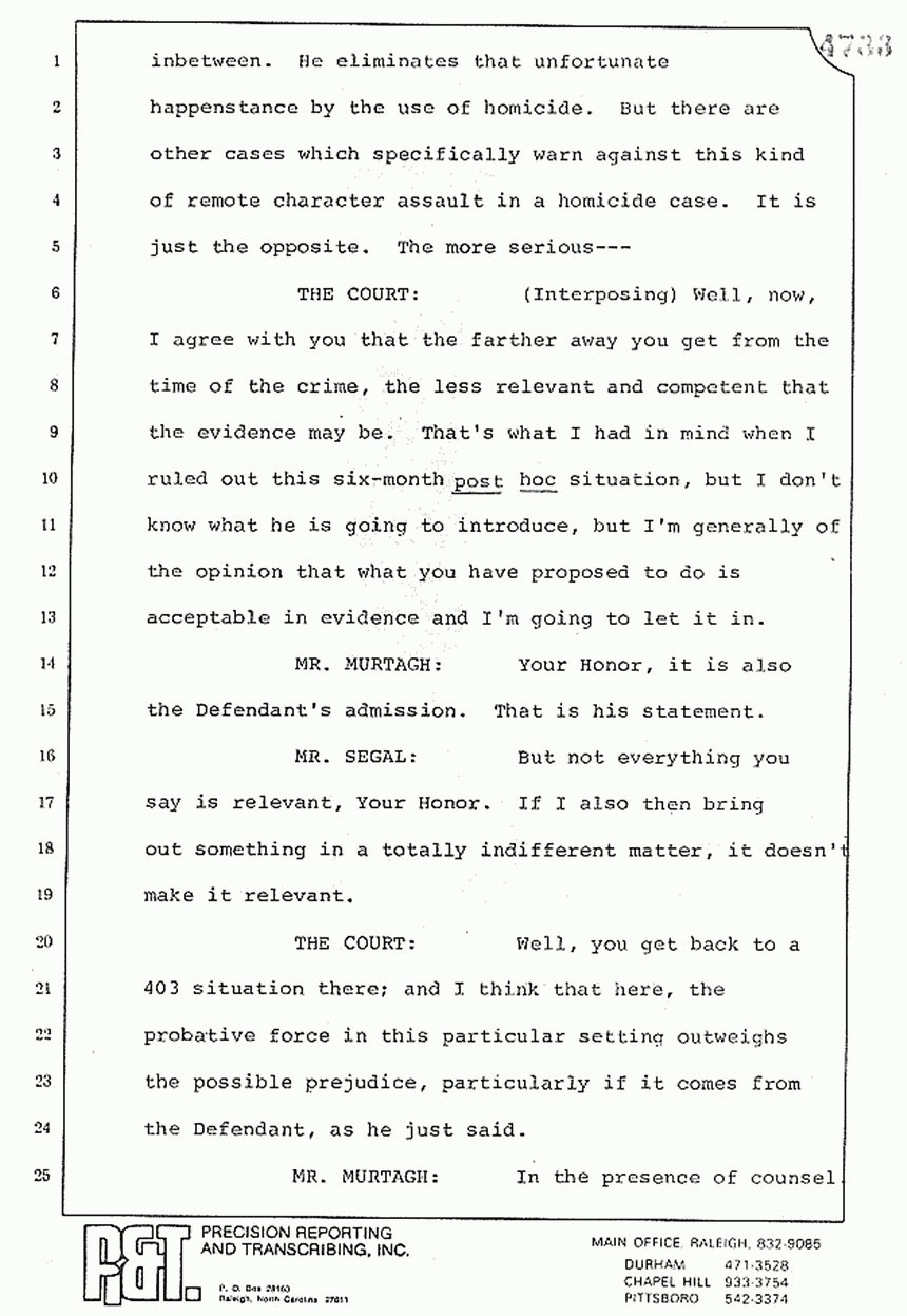 August 10, 1979: Reading of Jeffrey MacDonald's statements and Esquire magazine articles at trial, p. 124 of 151