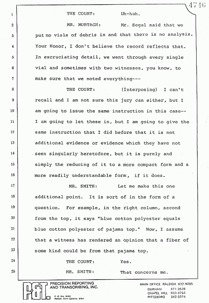 August 10, 1979: Reading of Jeffrey MacDonald's statements and Esquire magazine articles at trial, p. 137 of 151