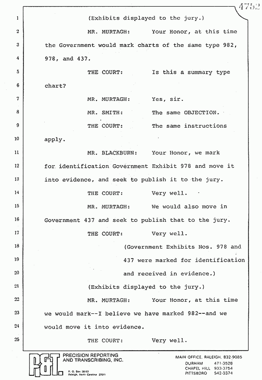August 10, 1979: Reading of Jeffrey MacDonald's statements and Esquire magazine articles at trial, p. 143 of 151