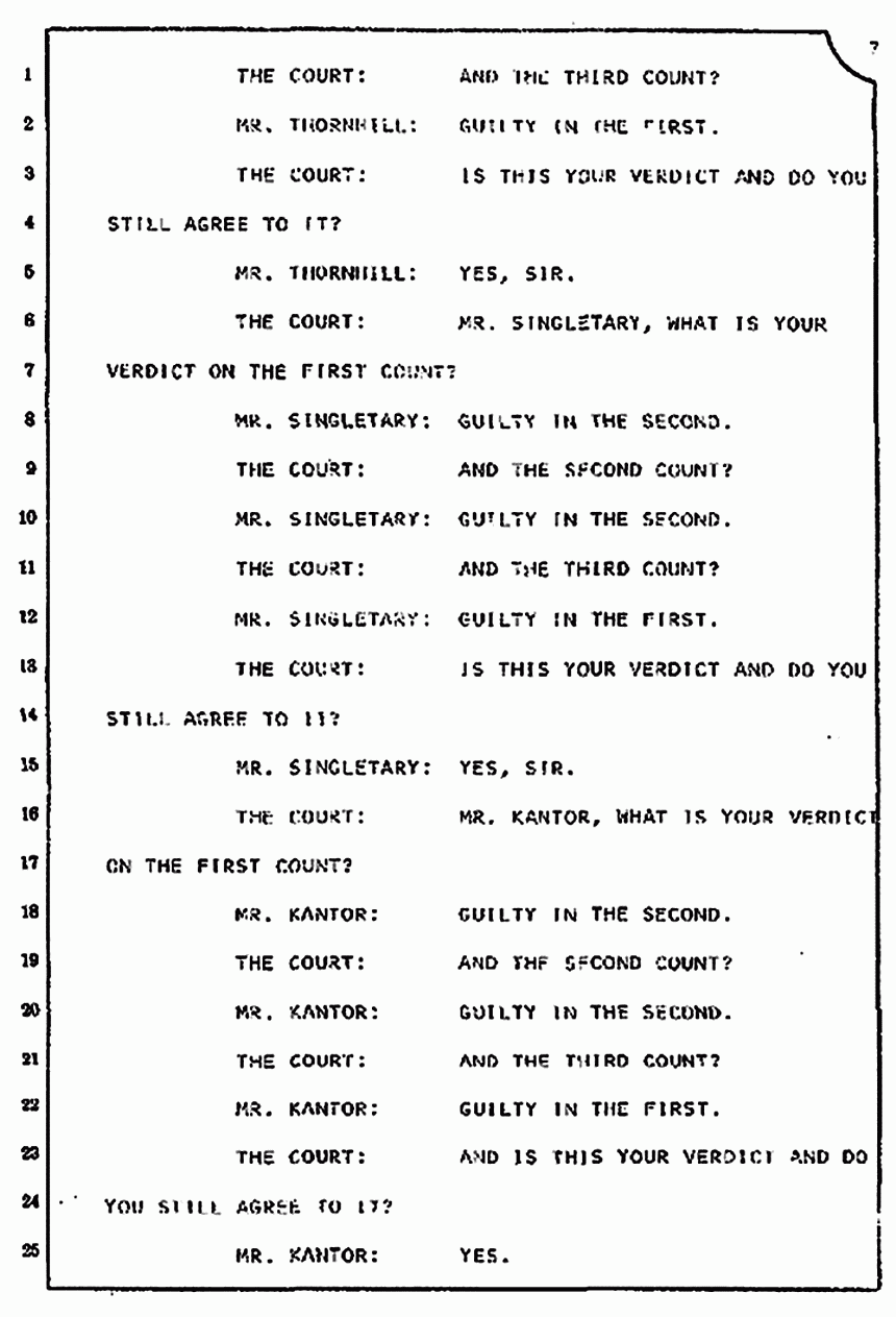 Jury Verdict and Polling of the Jury, p. 7 of 11