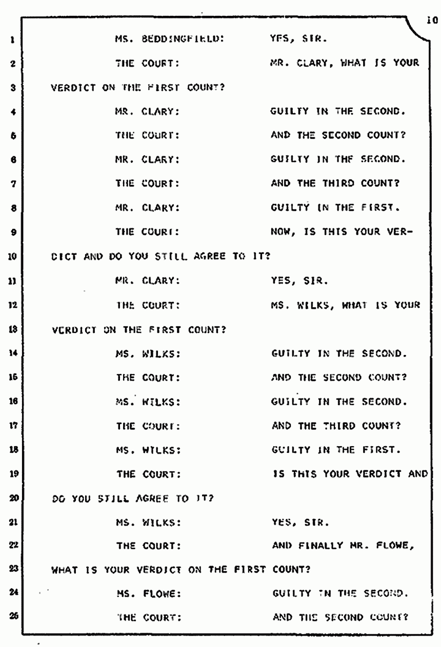 Jury Verdict and Polling of the Jury, p. 10 of 11