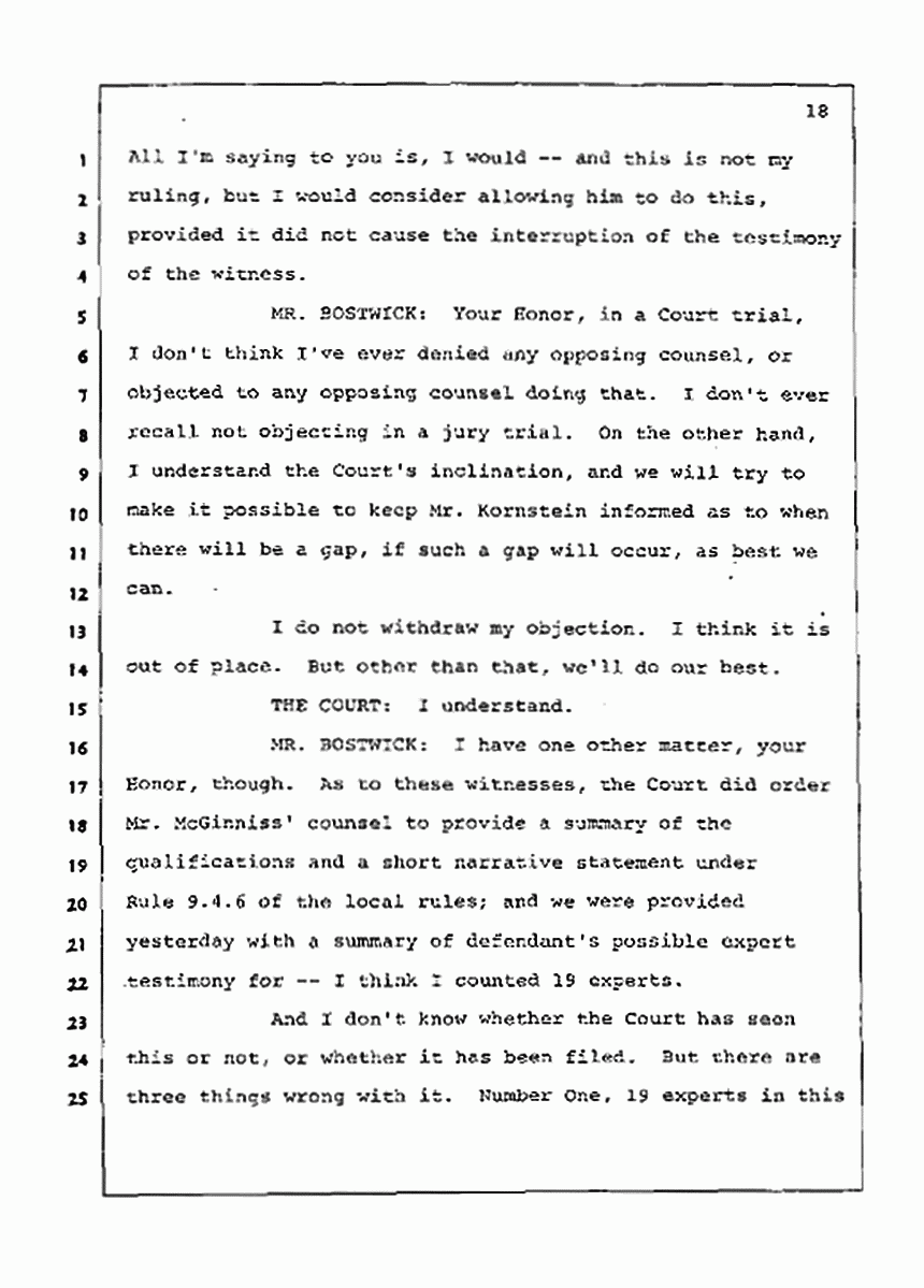 Los Angeles, California Civil Trial<br>Jeffrey MacDonald vs. Joe McGinniss<br><br>July 15, 1987:<br>Plaintiff's Witness: Melinda Stephens, p. 18