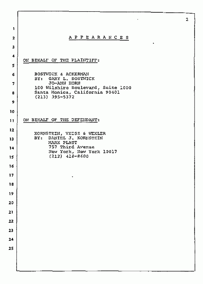 Los Angeles, California Civil Trial<br>Jeffrey MacDonald vs. Joe McGinniss<br><br>July 22, 1987:<br>Defendant's Witness: William F. Buckley, Jr., p. 2